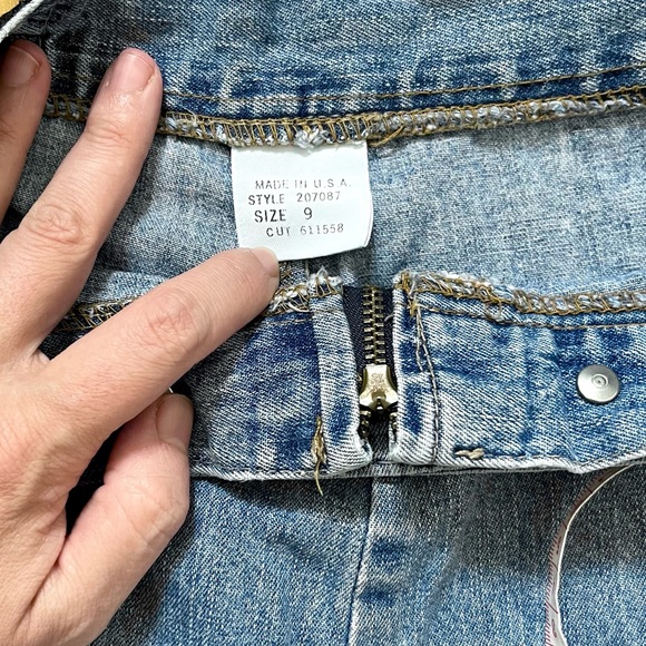 Vintage Y2K 90s LEI Sailor Button Front High Waisted Jeans Juniors Size 9 EUC - Picture 6 of 10